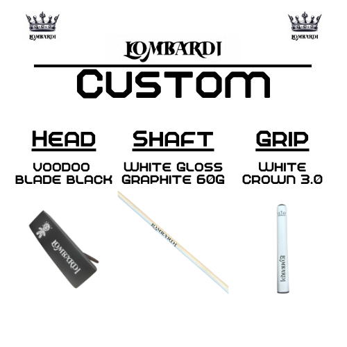 Lombardi Golf Custom Black Voodoo TPS Mallet Golf Putter