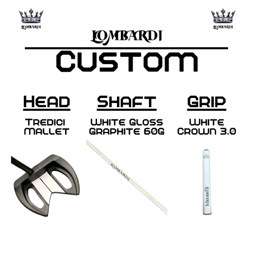 Lombardi Golf Custom Black Tredici Mallet Golf Putter