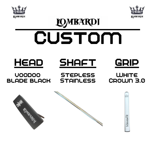 Lombardi Golf Custom Black Voodoo TPS Mallet Golf Putter