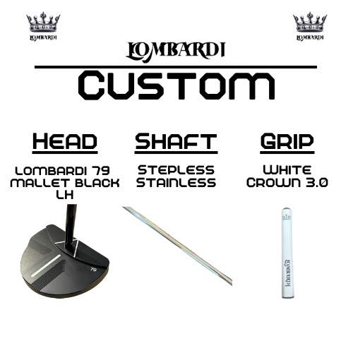 Lombardi Golf Custom Black 79 Mallet Left-Handed Golf Putter