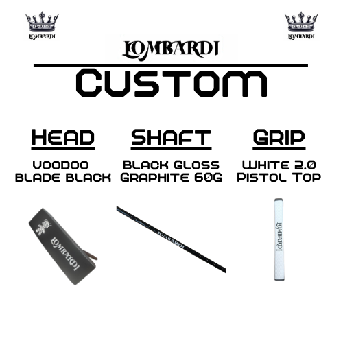 Lombardi Golf Custom Black Voodoo TPS Mallet Golf Putter