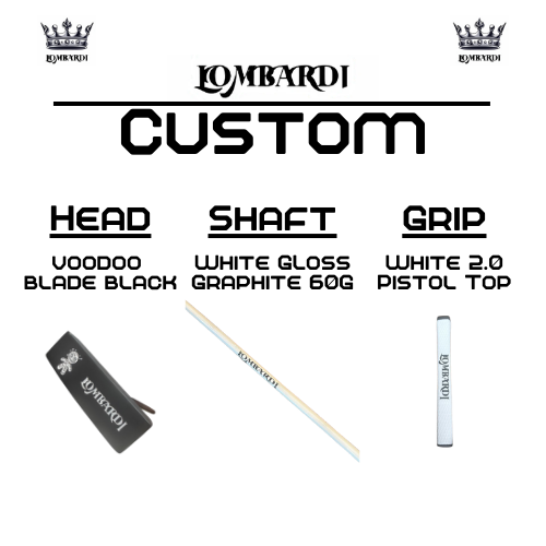 Lombardi Golf Custom Black Voodoo TPS Mallet Golf Putter