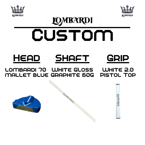 Lombardi Golf Custom Blue 70 Mallet Golf Putter