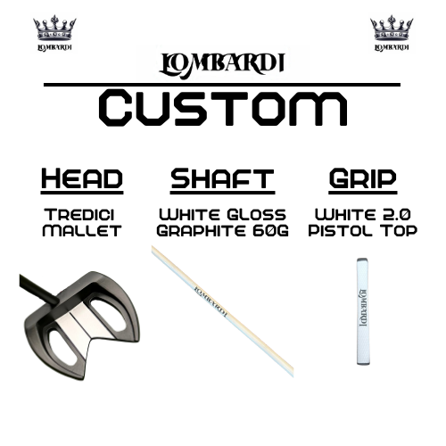 Lombardi Golf Custom Black Tredici Mallet Golf Putter