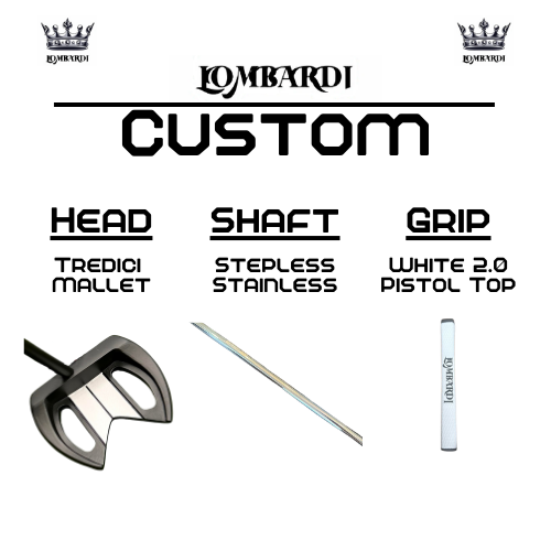 Lombardi Golf Custom Black Tredici Mallet Golf Putter