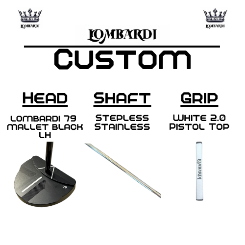 Lombardi Golf Custom Black 79 Mallet Left-Handed Golf Putter
