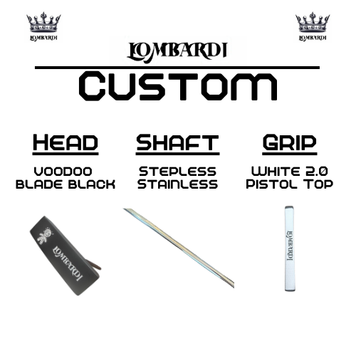 Lombardi Golf Custom Black Voodoo TPS Mallet Golf Putter