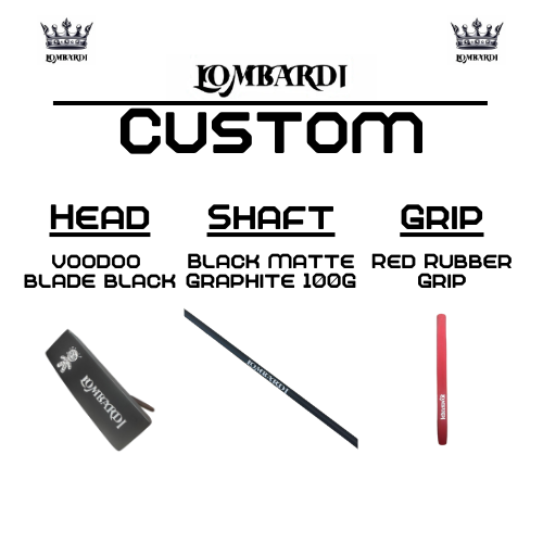 Lombardi Golf Custom Black Voodoo TPS Mallet Golf Putter