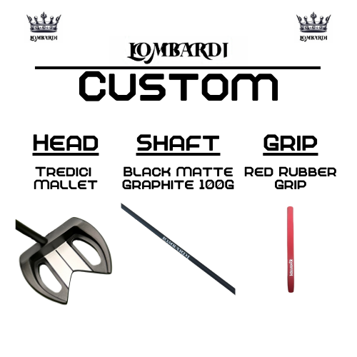 Lombardi Golf Custom Black Tredici Mallet Golf Putter