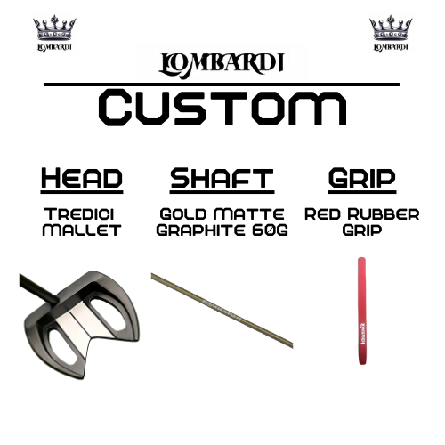 Lombardi Golf Custom Black Tredici Mallet Golf Putter