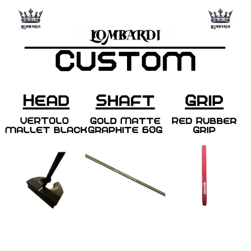 Lombardi Golf Custom Black Vertolo Mallet Golf Putter