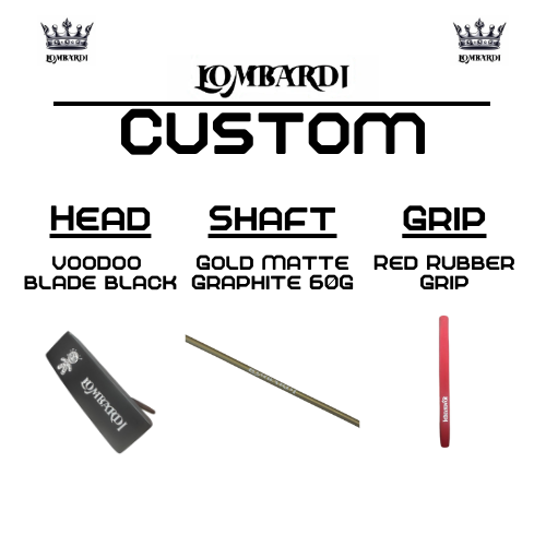 Lombardi Golf Custom Black Voodoo TPS Mallet Golf Putter