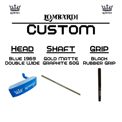 Lombardi Custom Blue 1969 Double Wide Blade