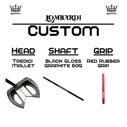 Lombardi Golf Custom Black Tredici Mallet Golf Putter