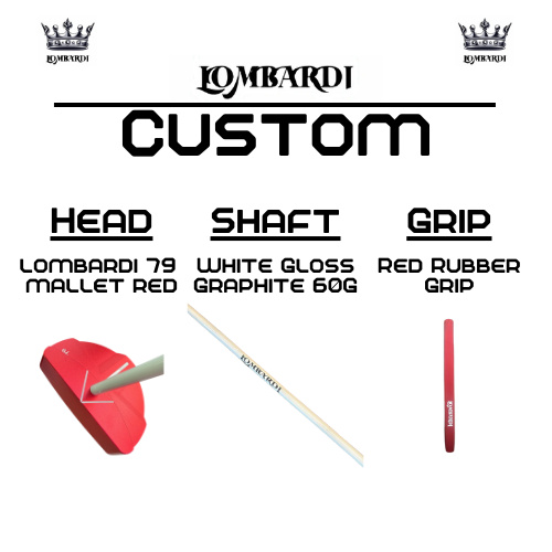 Lombardi Golf Custom Red 79 Mallet Golf Putter