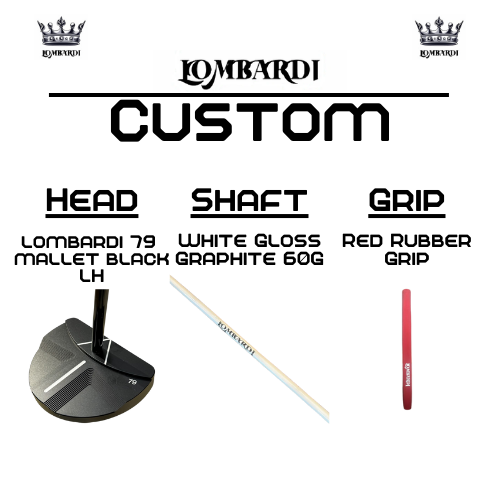 Lombardi Golf Custom Black 79 Mallet Left-Handed Golf Putter