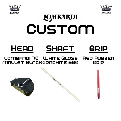 Lombardi Golf Custom Black 70 Mallet Golf Putter