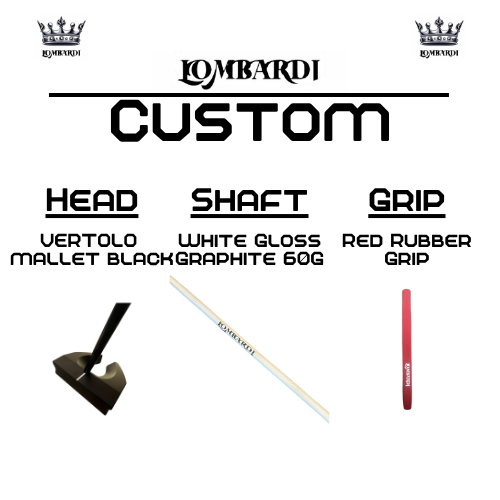Lombardi Golf Custom Black Vertolo Mallet Golf Putter