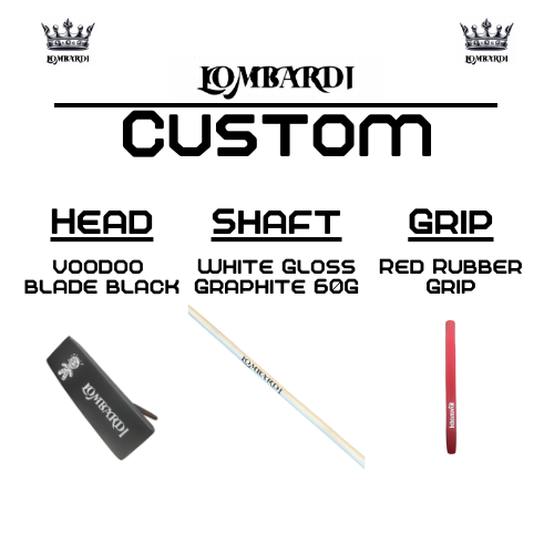 Lombardi Golf Custom Black Voodoo TPS Mallet Golf Putter