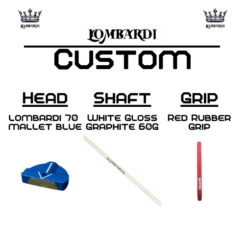 Lombardi Golf Custom Blue 70 Mallet Golf Putter