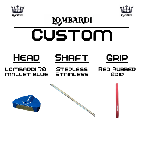 Lombardi Golf Custom Blue 70 Mallet Golf Putter