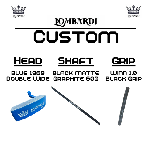 Lombardi Custom Blue 1969 Double Wide Blade