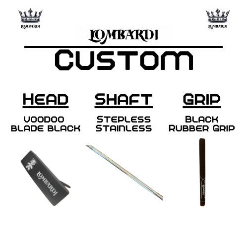 Lombardi Golf Custom Black Voodoo TPS Mallet Golf Putter