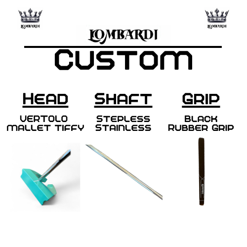 Lombardi Golf Custom Tiffy Vertolo Mallet Golf Putter
