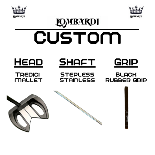 Lombardi Golf Custom Black Tredici Mallet Golf Putter