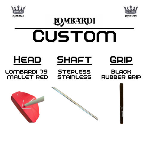 Lombardi Golf Custom Red 79 Mallet Golf Putter