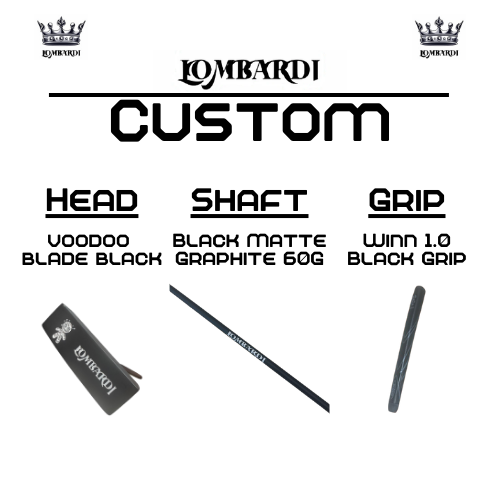 Lombardi Golf Custom Black Voodoo TPS Mallet Golf Putter