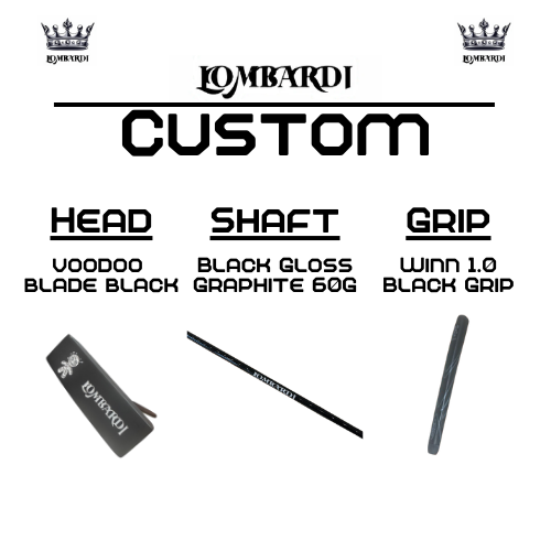 Lombardi Golf Custom Black Voodoo TPS Mallet Golf Putter