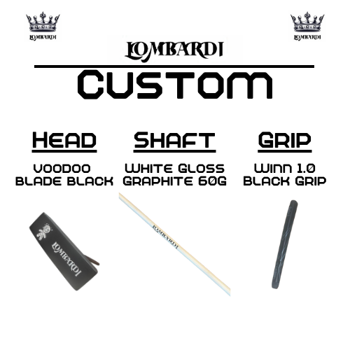 Lombardi Golf Custom Black Voodoo TPS Mallet Golf Putter