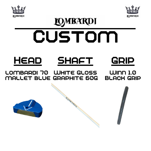 Lombardi Golf Custom Blue 70 Mallet Golf Putter