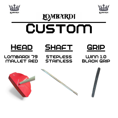 Lombardi Golf Custom Red 79 Mallet Golf Putter