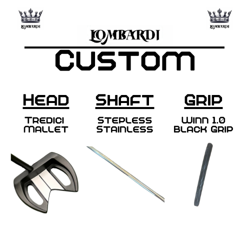 Lombardi Golf Custom Black Tredici Mallet Golf Putter