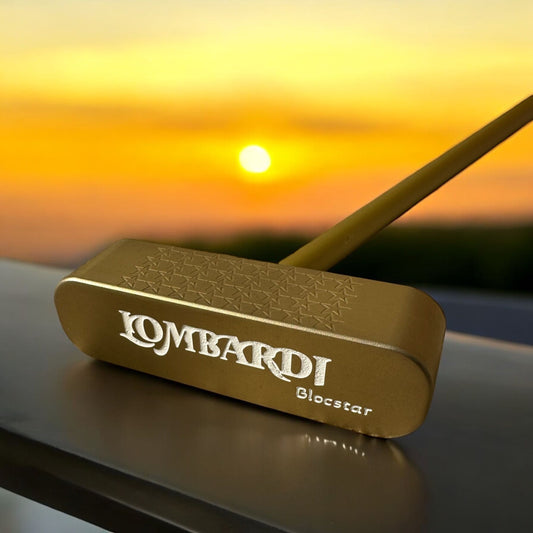 Lombardi Golf Custom Gold Blocstar Blade Golf Putter