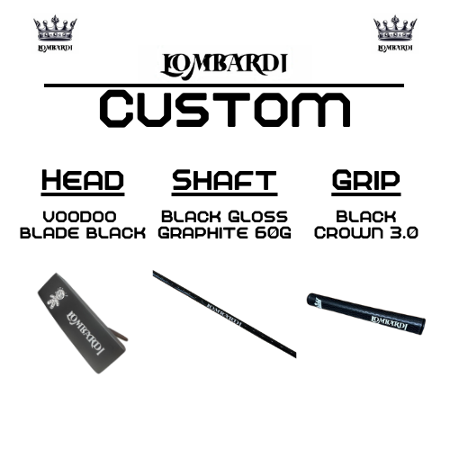 Lombardi Golf Custom Black Voodoo TPS Mallet Golf Putter