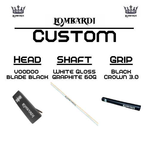 Lombardi Golf Custom Black Voodoo TPS Mallet Golf Putter