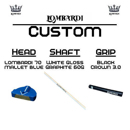 Lombardi Golf Custom Blue 70 Mallet Golf Putter