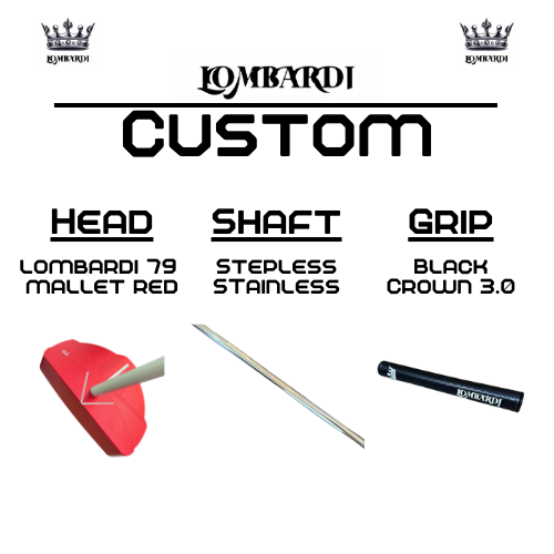 Lombardi Golf Custom Red 79 Mallet Golf Putter