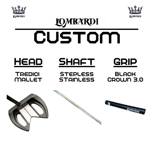 Lombardi Golf Custom Black Tredici Mallet Golf Putter