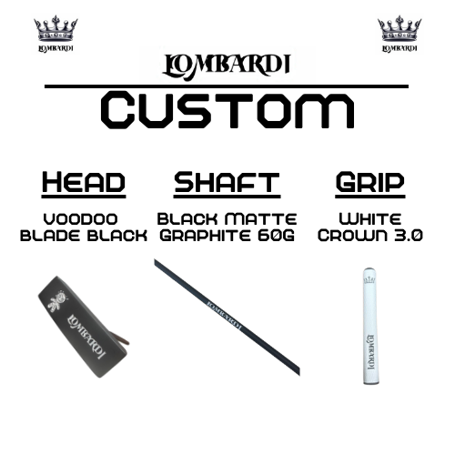 Lombardi Golf Custom Black Voodoo TPS Mallet Golf Putter