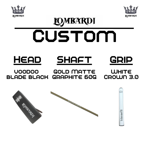 Lombardi Golf Custom Black Voodoo TPS Mallet Golf Putter